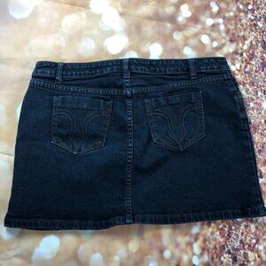 𝅺NITROGEN Black Jean Skirt 31